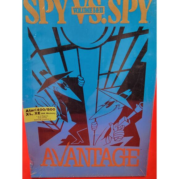 NMIB  SPY VS. SPY Volume 1 + 2 Advantage ATARI 400/800 GAME New In Box